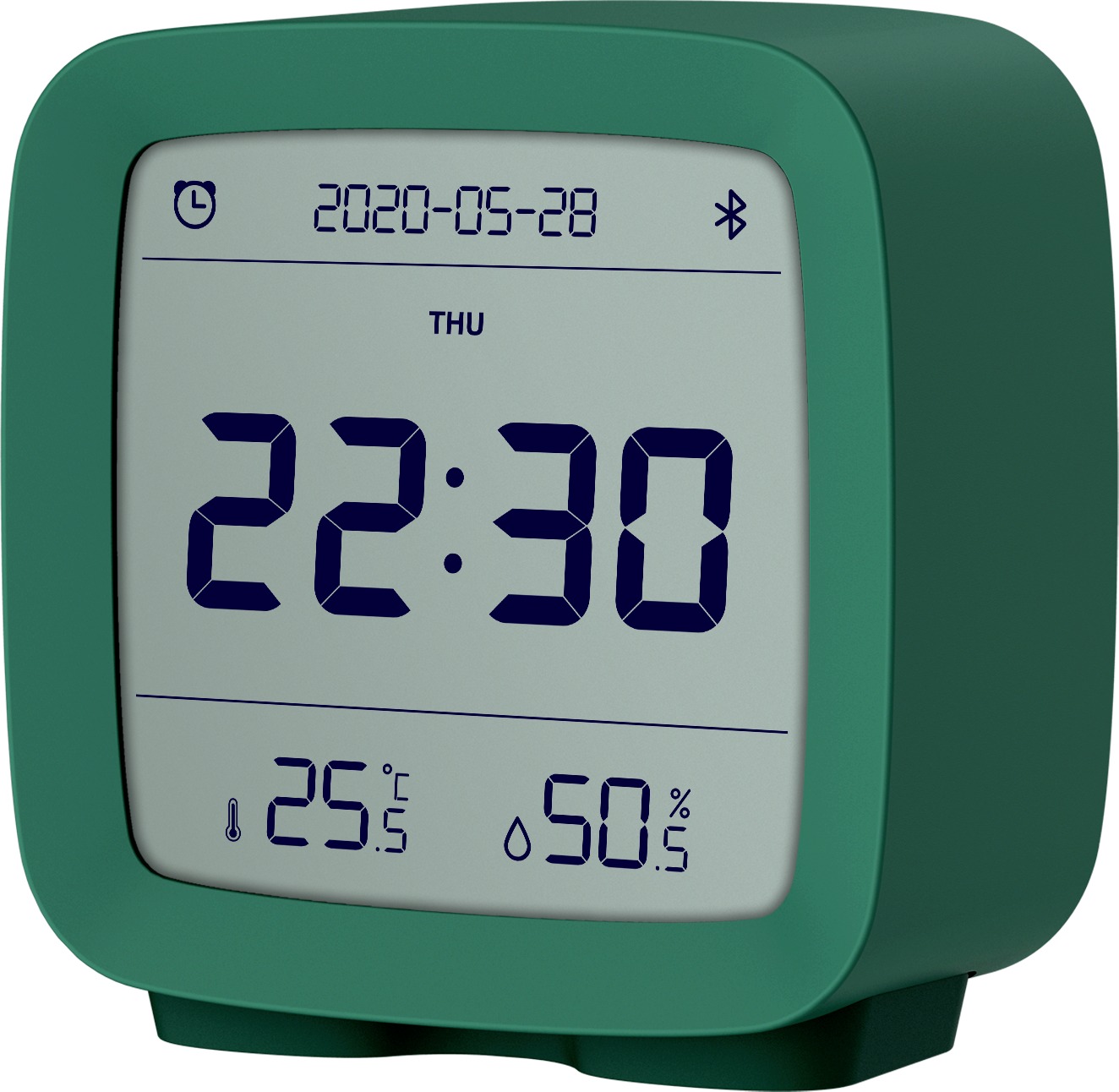 QINGPING Bluetooth Alarm clock (Temperature & RH monitor) - green