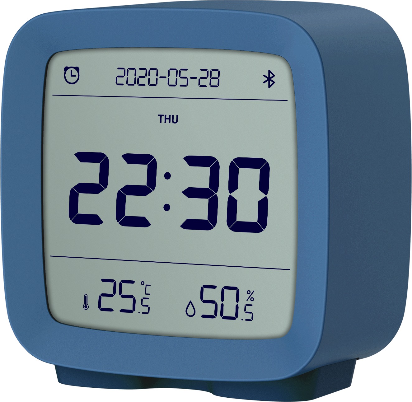 QINGPING Bluetooth Alarm clock (Temperature & RH monitor) - blue