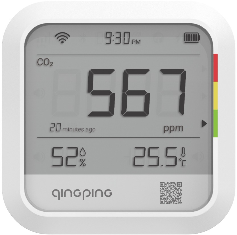 QINGPING CO2 & Temperature & RH Monitor