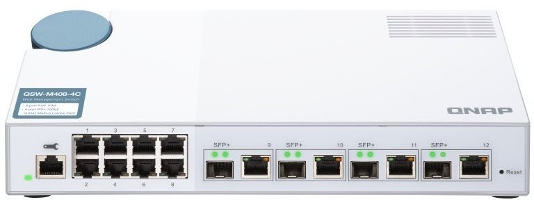 QNAP QSW-M408-4C - vysokorychlostní switch s 10GbE a Gigabit porty