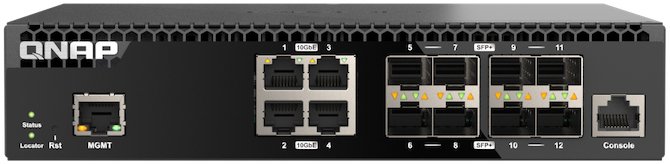 QNAP QSW-M3212R-8S4T - výkonný síťový switch