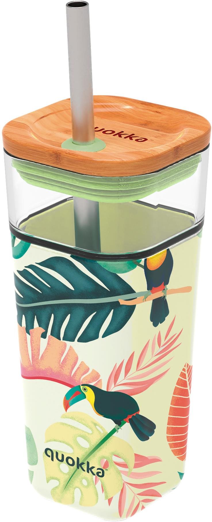Quokka Liquid Cube s brčkem tropical toucans
