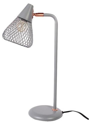 RABALUX Stolní lampa FANNY 3182 šedá + růžové zlato