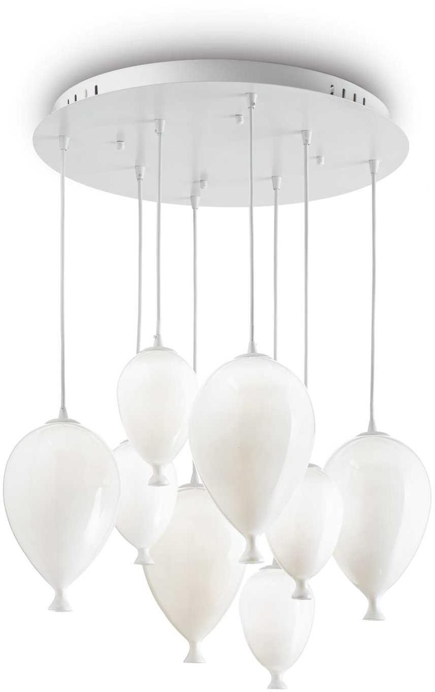 Ideal Lux Clo Wn SP8 závěsné svítidlo 8x G9 LED 3 W 50 cm bílé