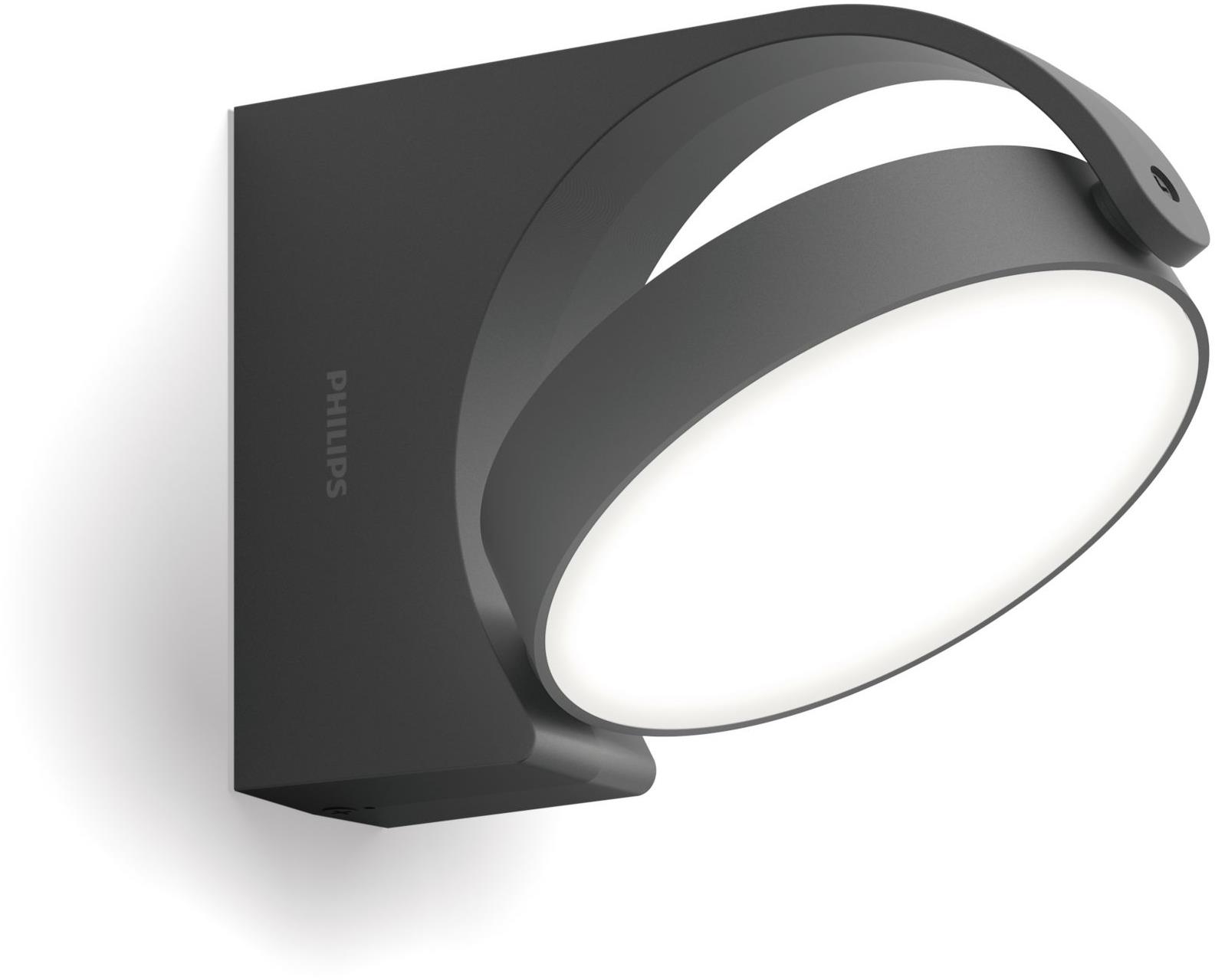Philips Mimosa venkovní nástěnné LED svítidlo 1x7 W nestmívatelné antracitové