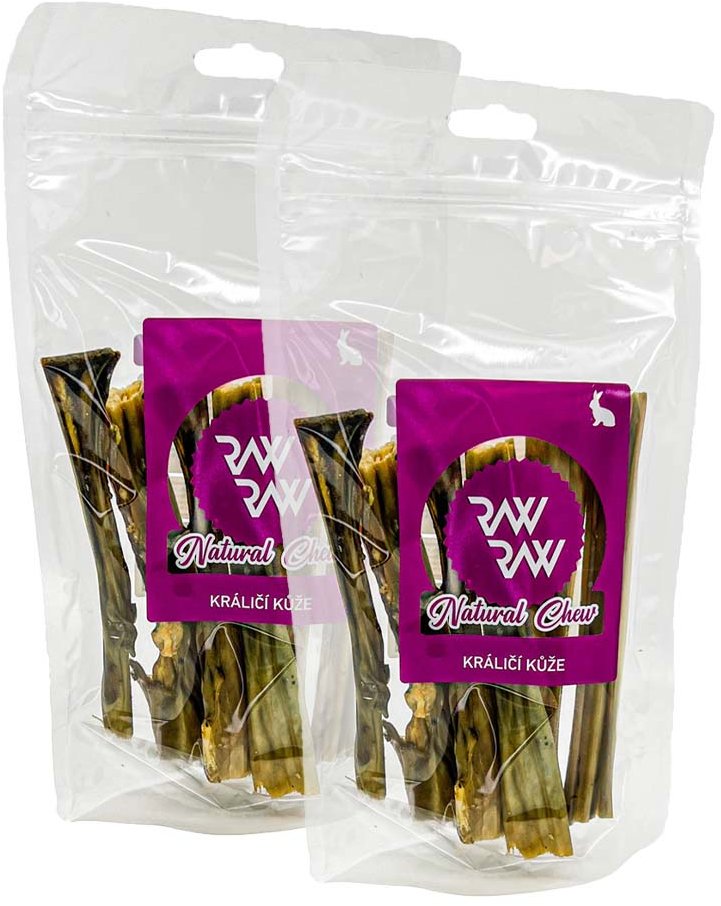 Raw Raw Natural chew králičí kůže 2 × 100 g