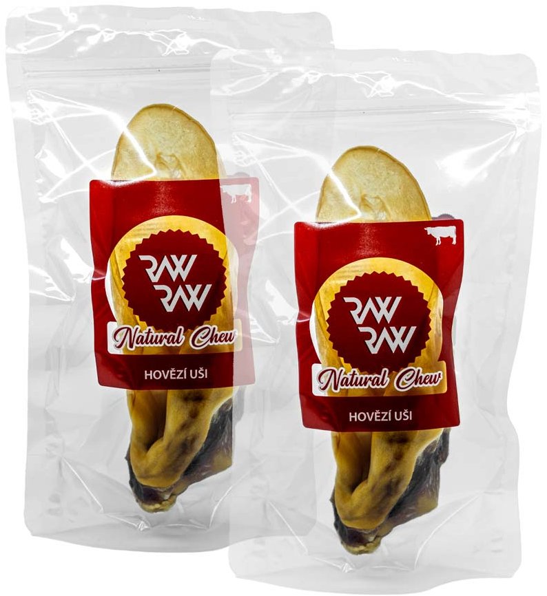 Raw Raw Natural chew hovězí uši 2 × 1 ks