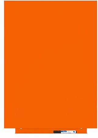Bezrámová tabule ROCADA Skin Colour 6419R-2008, oranžová RAL 2008, rozměry 75 x 55 cm.