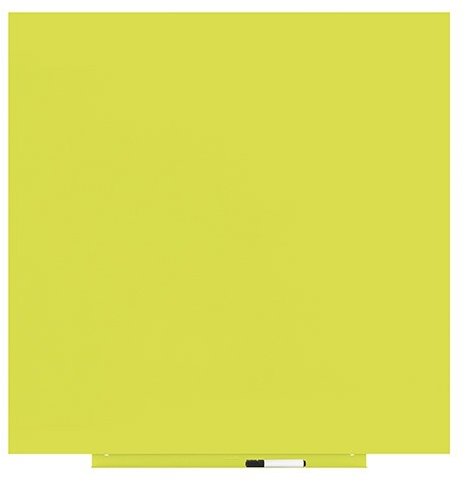 Bezrámová tabule ROCADA Skin Colour 6425R-1016, 100 x 100 cm, sírová žlutá RAL 1016