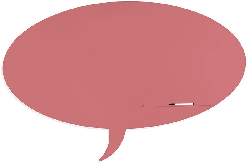 Bezrámová tabule ROCADA Skin Shape Talk 6440-3014 v starorůžové barvě