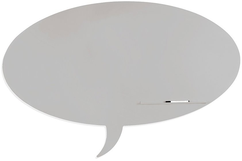 Bezrámová tabule ROCADA Skin Shape Talk 6440-7038 v achátové šedé barvě.