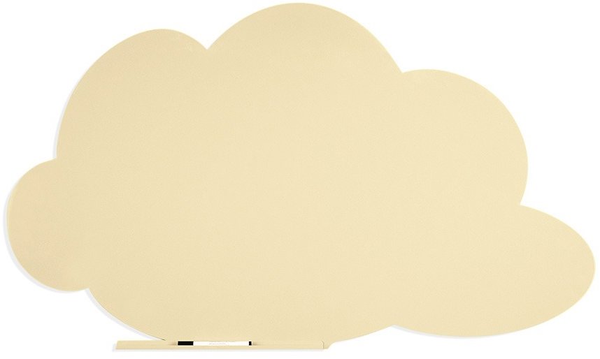 Bezrámová tabule ROCADA Skin Shape Cloud 6450-1013 v perlové bílé barvě