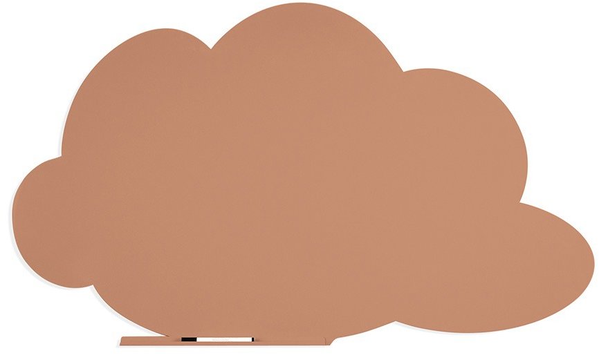 Bezrámová tabule ROCADA Skin Shape Cloud 6450-3012 v červenobéžové barvě