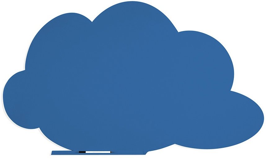 Bezrámová tabule ROCADA Skin Shape Cloud 6450-5017, 115 x 75 cm, dopravní modrá RAL 5017