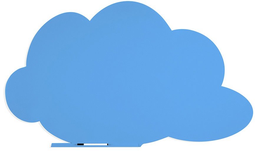 ROCADA Skin Shape Cloud 6451-630, bezrámová, tvar mraku, 150 x 100 cm, modrá RAL 630