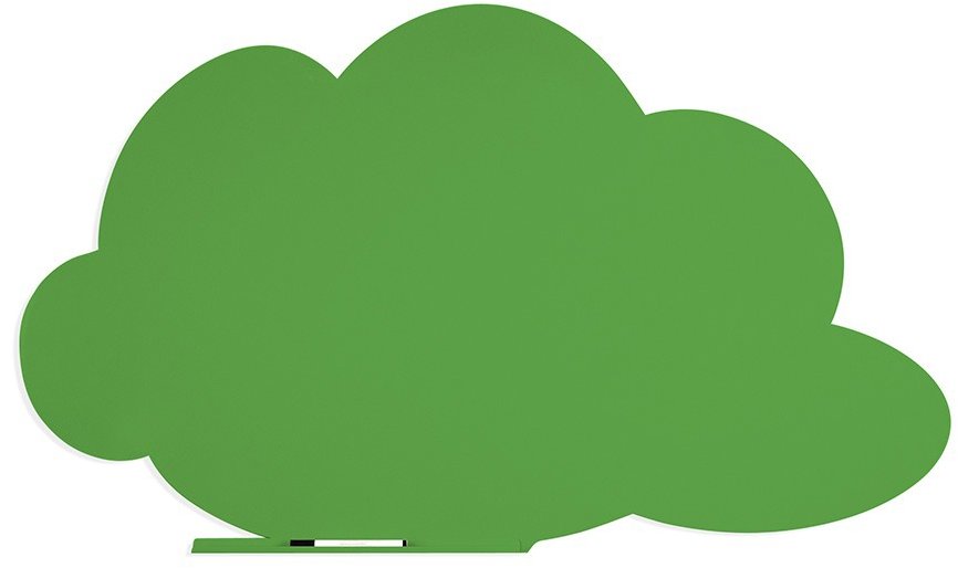 Bezrámová tabule ROCADA Skin Shape Cloud 6451-6018 v zelenožluté barvě