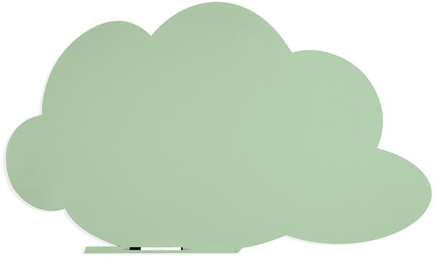 Bezrámová tabule ROCADA Skin Shape Cloud 6451-6019 v pastelové zelené barvě