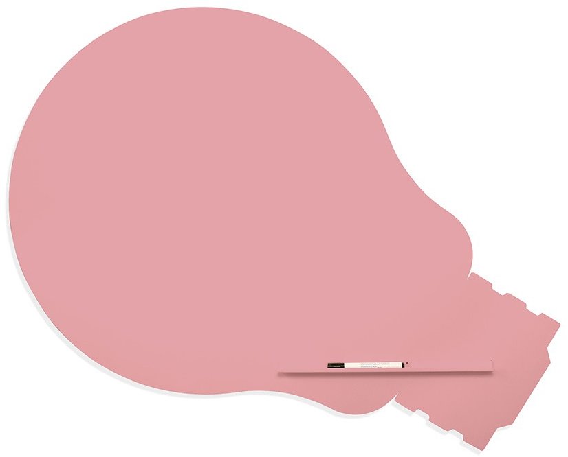 ROCADA Skin Shape Idea 6460-3015, bezrámová, tvar žárovky, 115 x 75 cm, světlá růžová RAL 3015