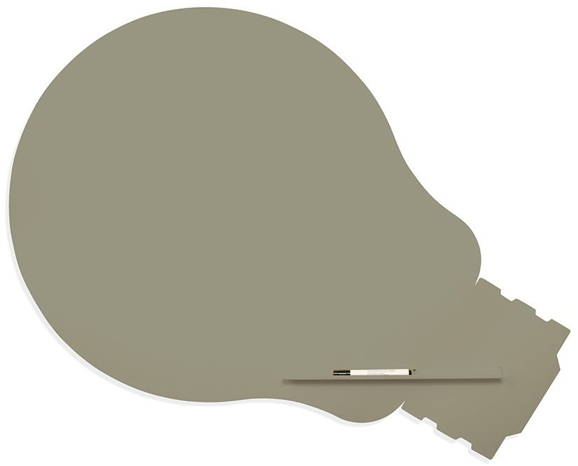 ROCADA Skin Shape Idea 6460-7033, bezrámová, tvar žárovky, 115 x 75 cm, cementová šedá RAL 7033