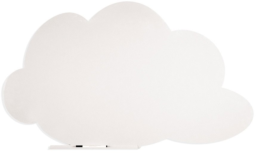 Bezrámová tabule ROCADA Skin Shape Cloud 6450-9010, bílá, tvar mraku