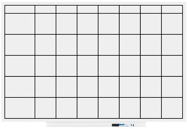 Bezrámová plánovací tabulka ROCADA Skin Planner 6420UP, 115 x 75 cm, lakovaná bílá.