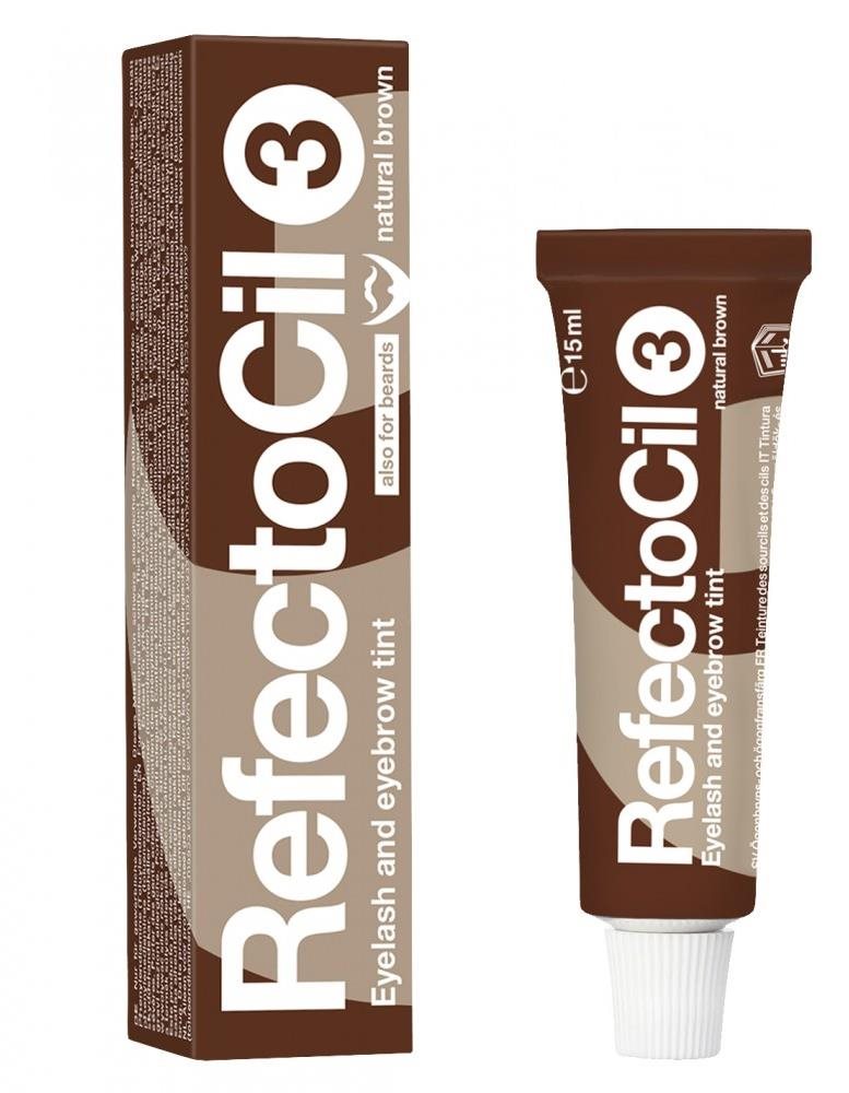 Refectocil Barva na řasy a obočí 3 přírodní hnědá 15 ml