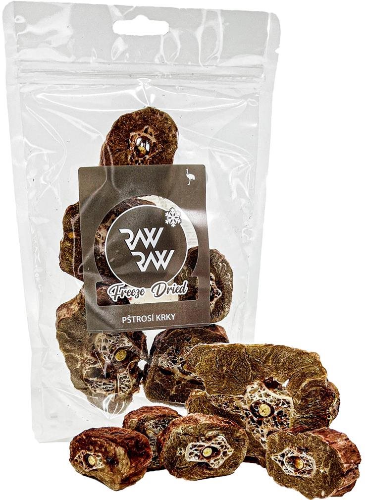Raw Raw Pamlsky mrazem sušené Pštrosí krky 60 g