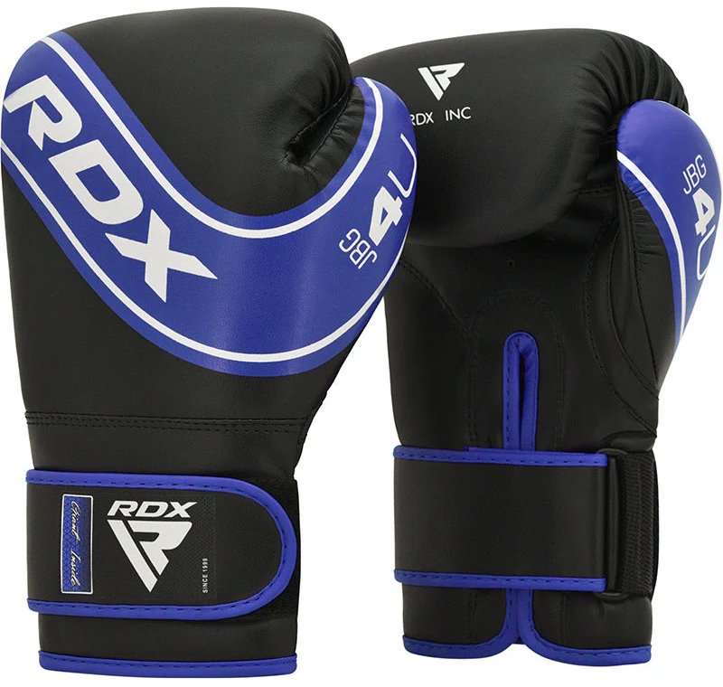 RDX Dětské boxerské rukavice 4B Robo, modro-černé, 4 oz