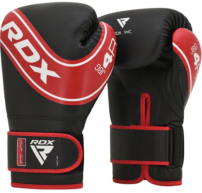 RDX Dětské boxerské rukavice 4B Robo, červeno-černé, 6 oz