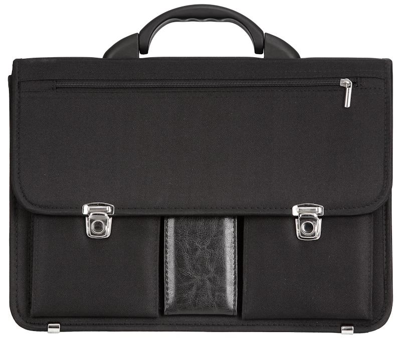 Aktovka reabags 8001/2-t - černá / nikl