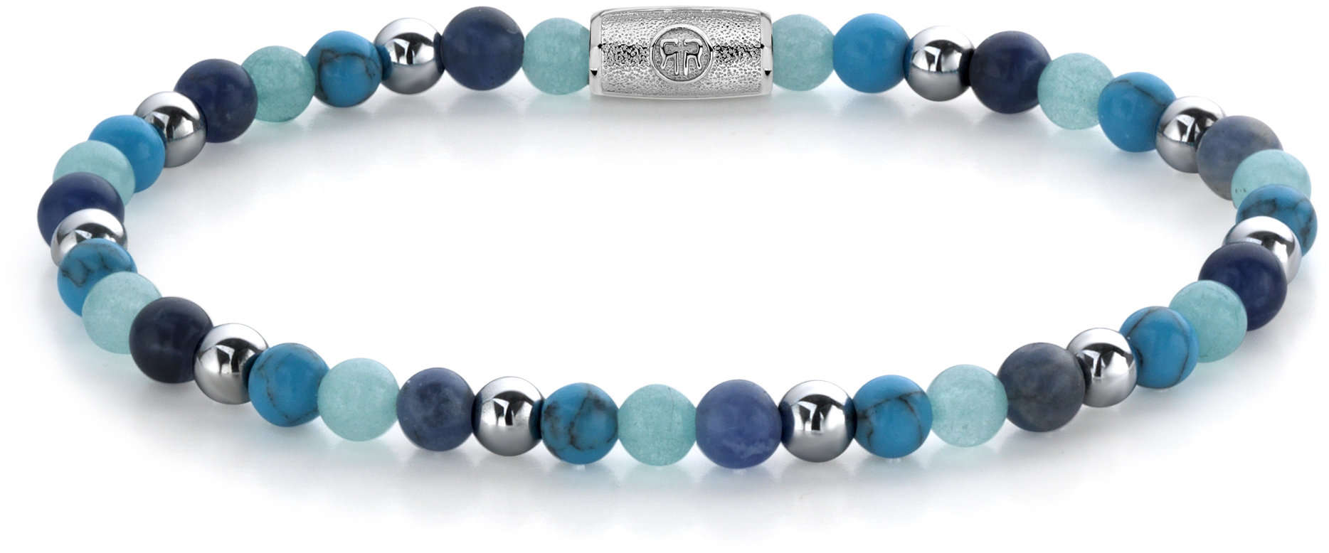 Rebel & Rose Dámský náramek Blue Summer Vibes 4 mm RR-40054-S-XS