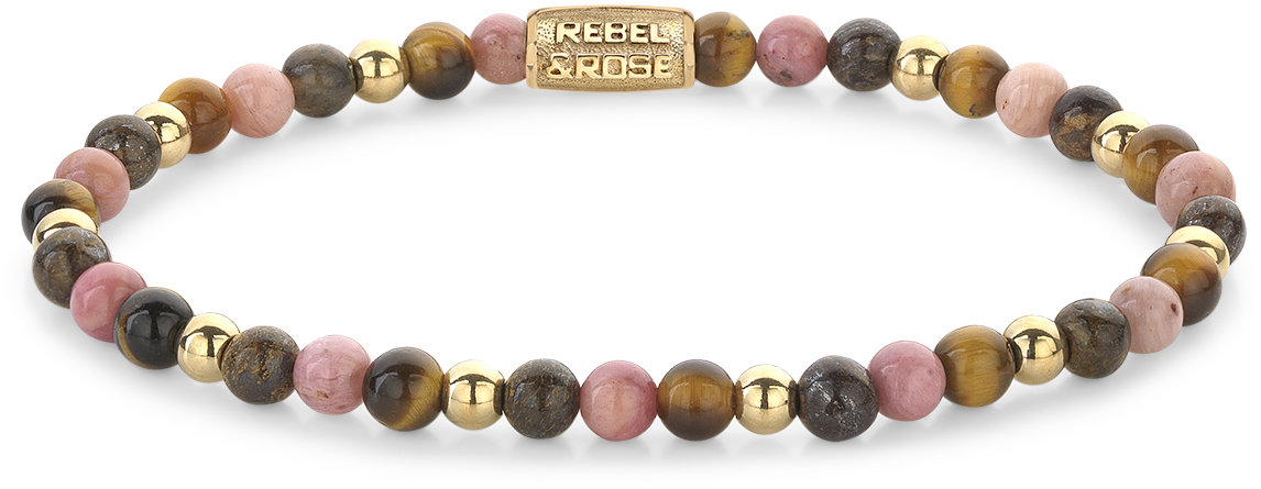 Rebel & Rose Dámský náramek Winter Glow 4 mm RR-40101-G-S