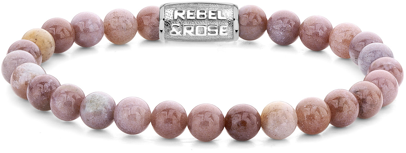 Rebel & Rose Dámský náramek Rose Garden 6 mm RR-60038-S-XS