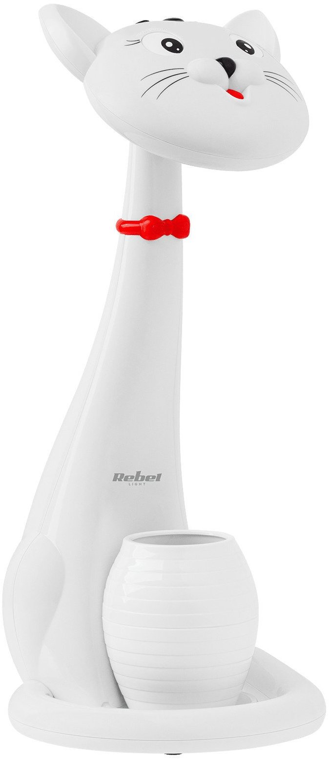 Rebel KOM1014.2 Stolní LED lampa s držákem na tužky Kočka