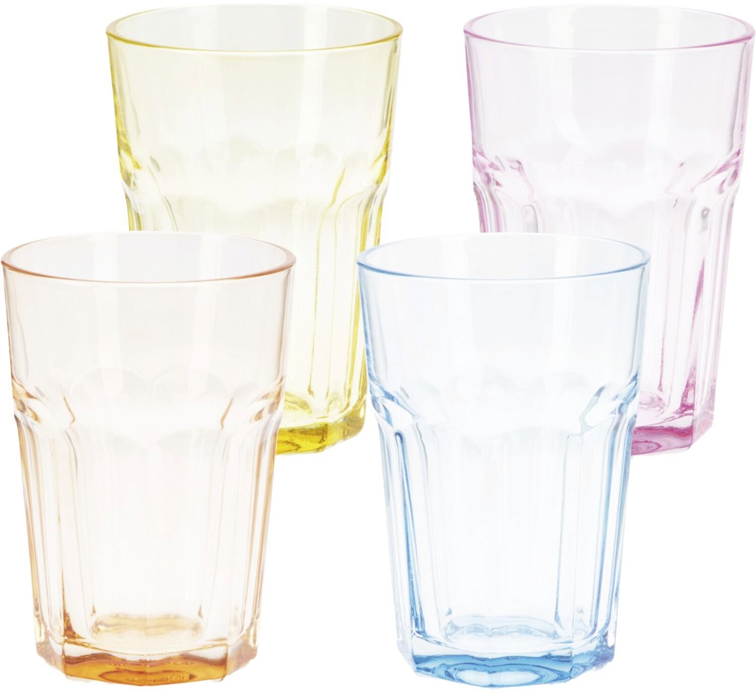 Gastro Sada 4 sklenic Caipi, barevné 0,36 l