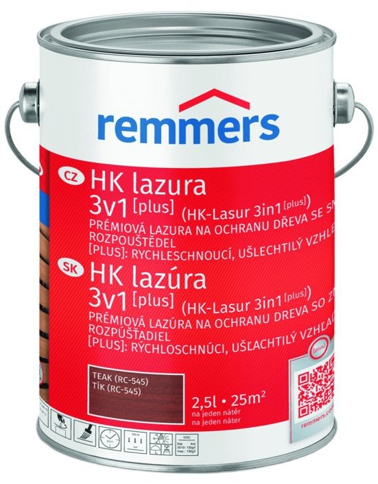 Remmers HK Lazura 3v1 [plus] 2,5 l Teak / Týk