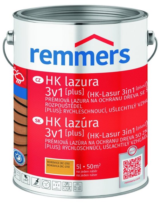 Remmers HK Lazura 3v1 [plus] 5 l Kiefer / Borovice