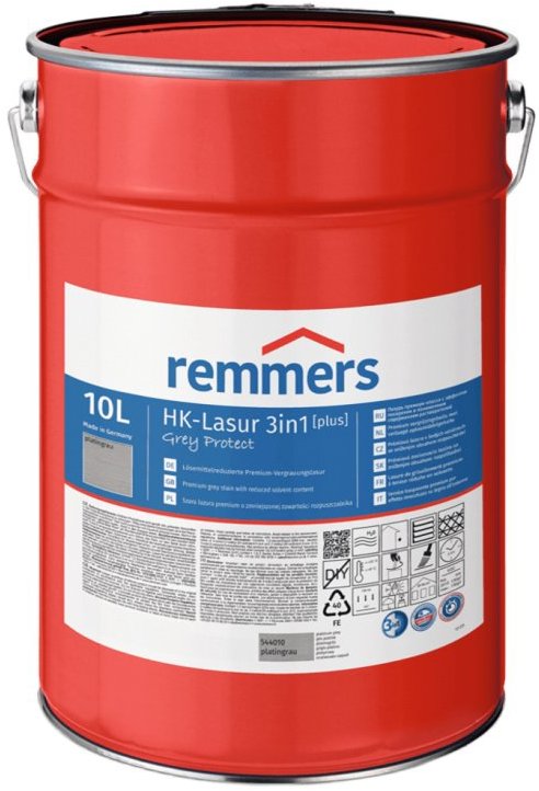 Remmers HK Lazura 3v1 Grey Protect [plus] 10 l Platingrau / Platinově šedá