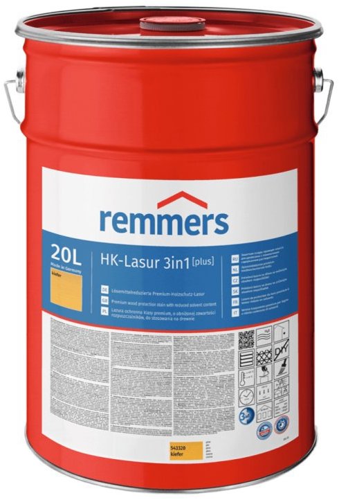 Remmers HK Lazura 3 v 1 [plus] 20 l, kiefer / borovice