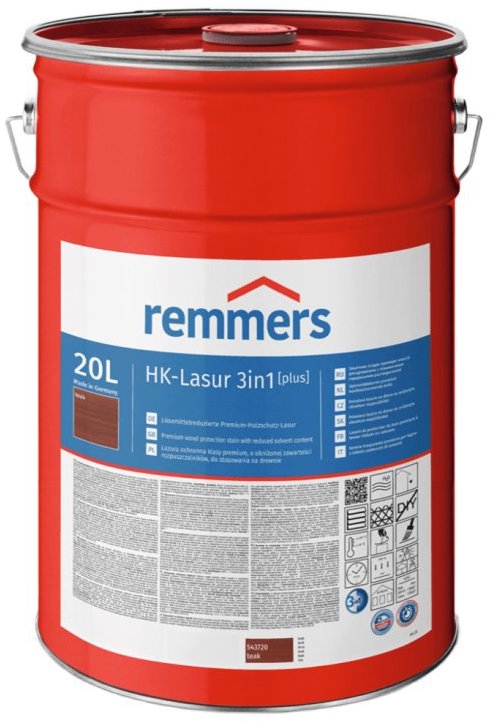 Remmers HK Lazura 3 v 1 [plus] 20 l, teak / týk