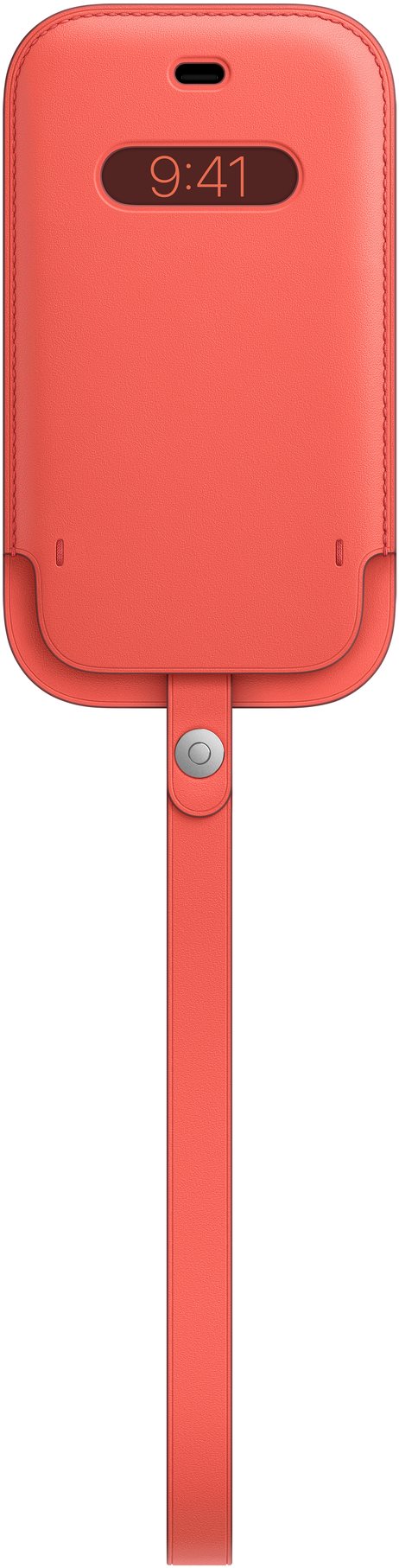 Apple iPhone 12 mini Kožený návlek s MagSafe citrusově růžový