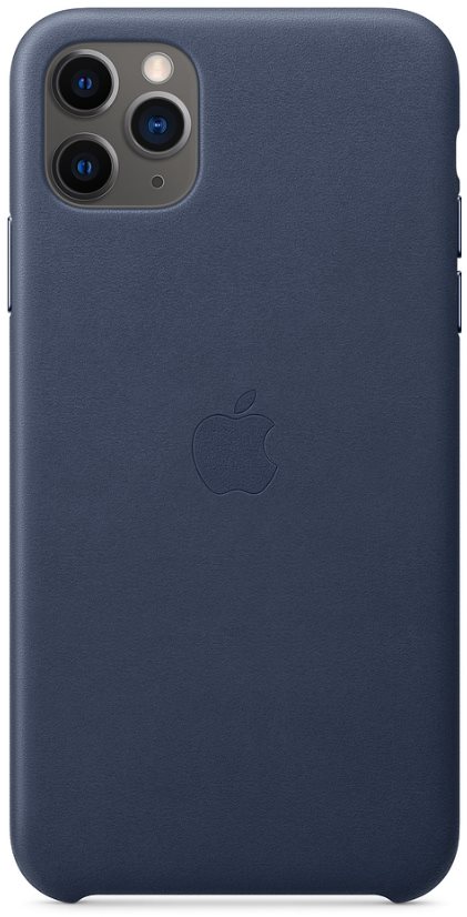 Apple iPhone 11 Pro Max Kožený kryt půlnočně modrý