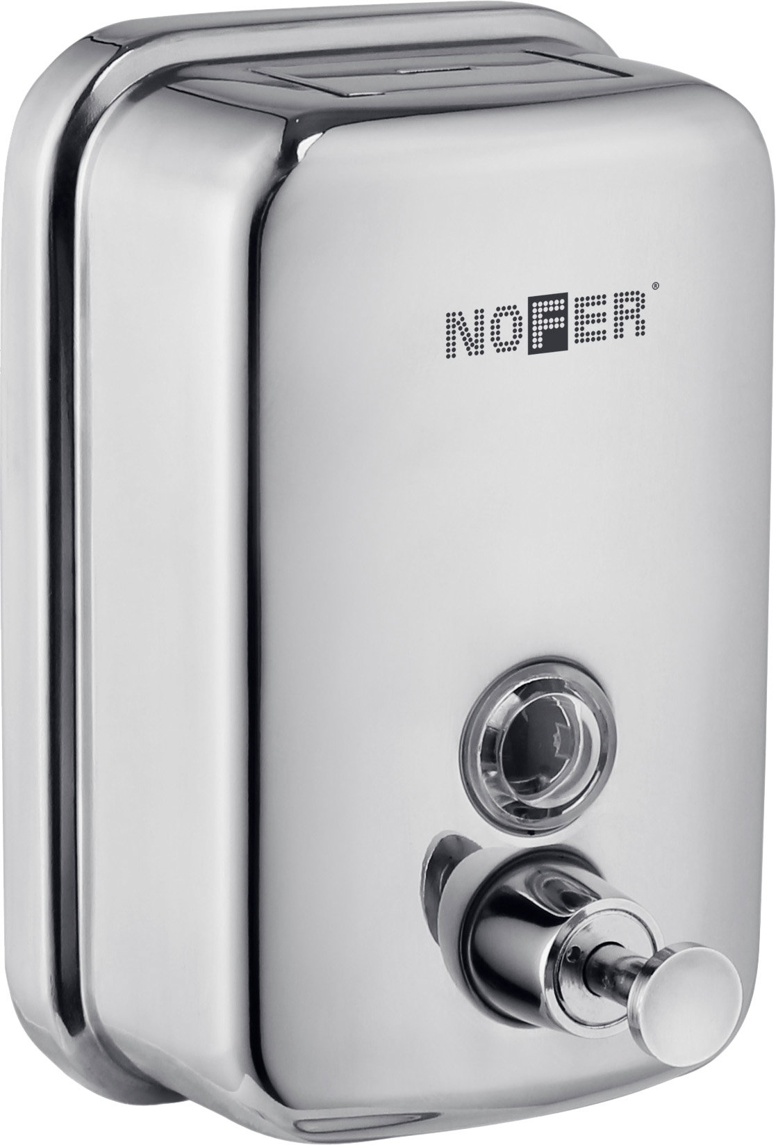 Nofer Dávkovač mýdla, 600 ml, stříbrný 03001.06.b