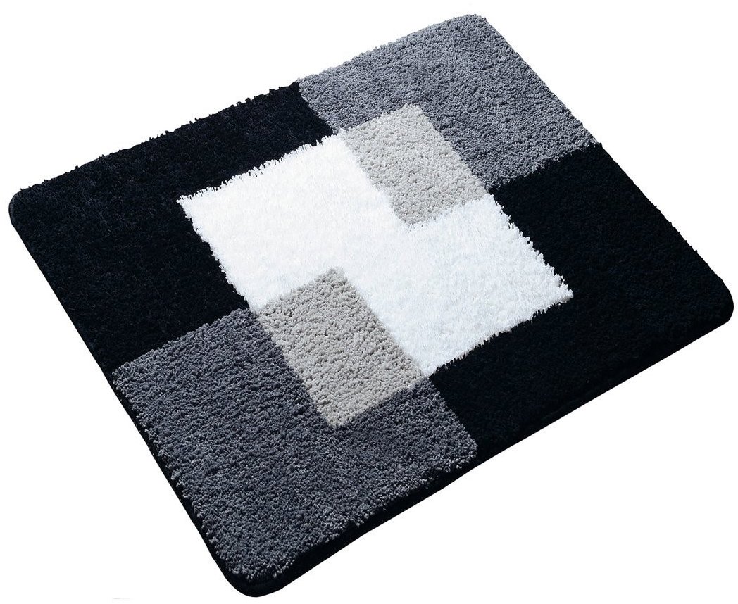 Ridder Coins Koupelnová předložka 55 × 50 cm s protiskluzem 100 % polyester, šedá, 7103807