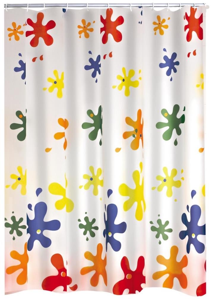 Ridder Splash, 3035300, PVC - multicolor dekor, 180 × 200 cm