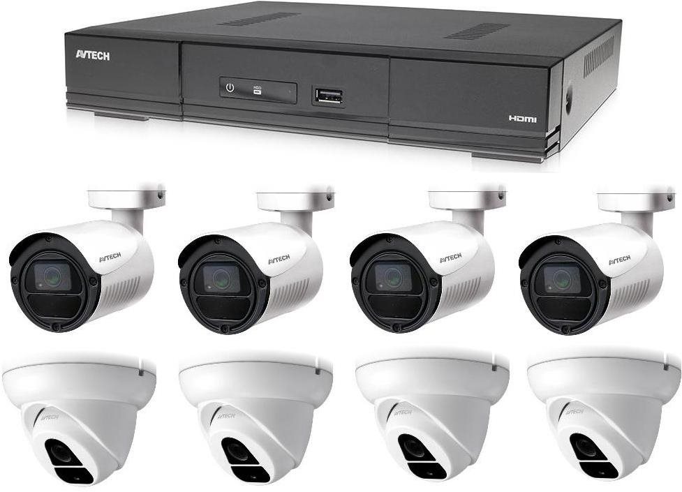 AVTECH kamerový systém s DVR a 8 kamerami