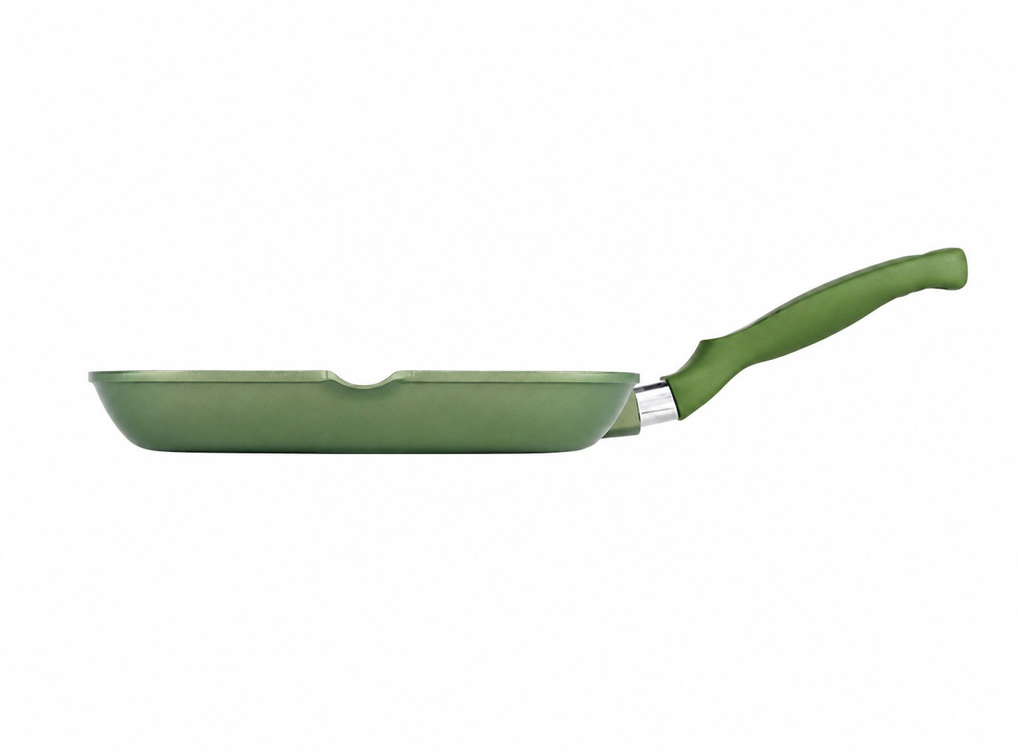 Risoli Zelená nepřilnavá grilovací pánev 26 × 26 cm DR GREEN