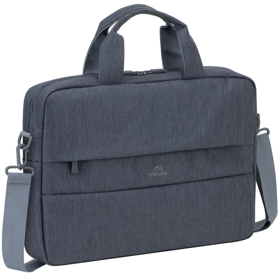RIVACASE 7522 anti-theft plátěná brašna 14", šedá