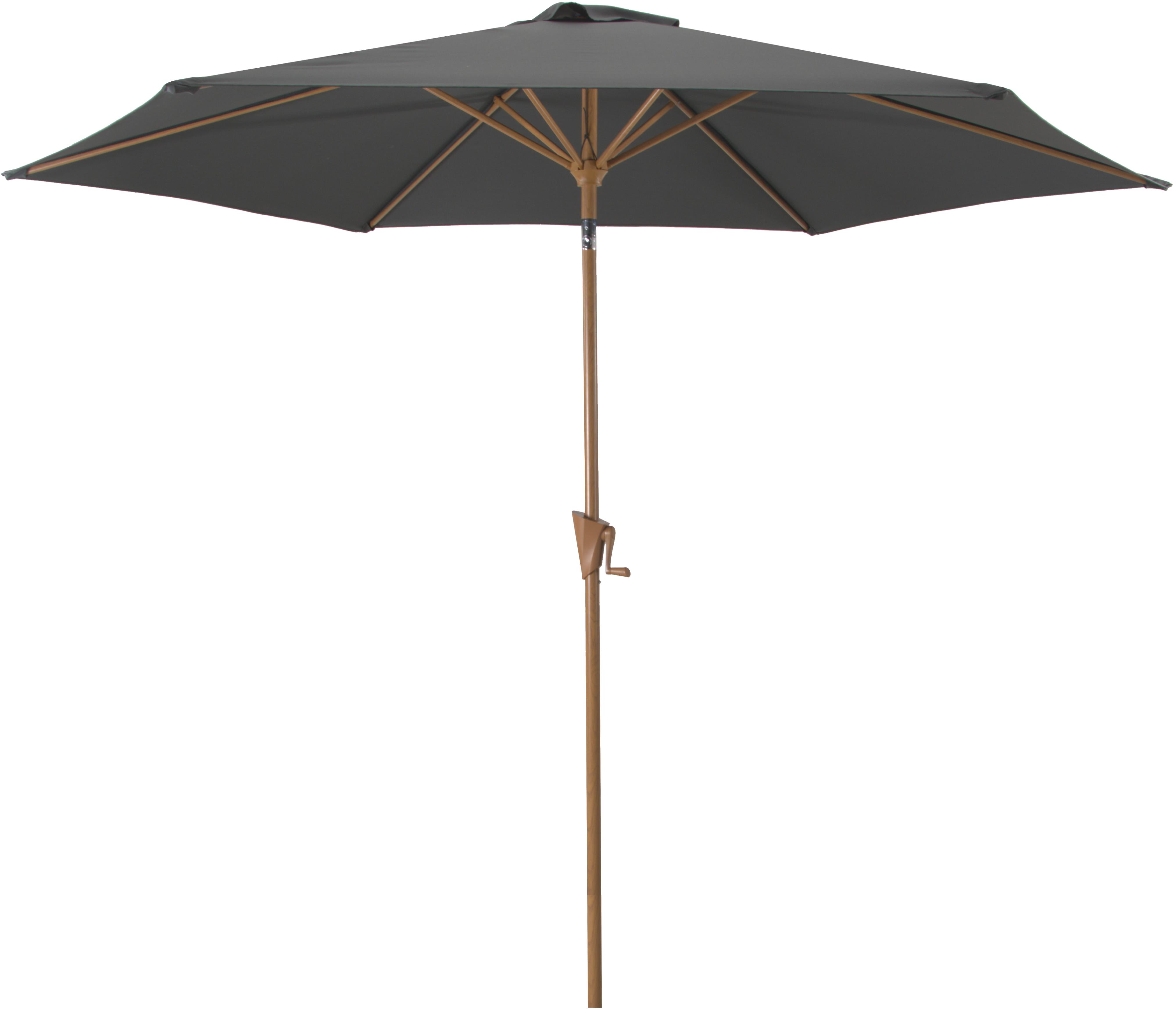 ROJAPLAST Slunečník zahradní WOOD, 300 cm, šedý