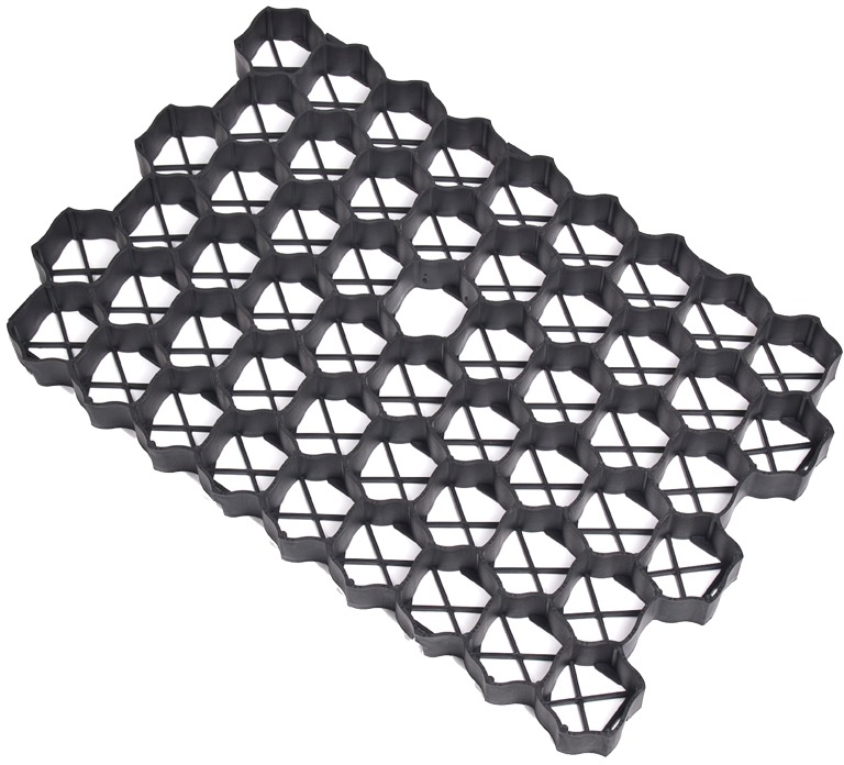 ROJAPLAST WPC dlaždice - zatravňovací, 60 x 40 x 4 cm, černá